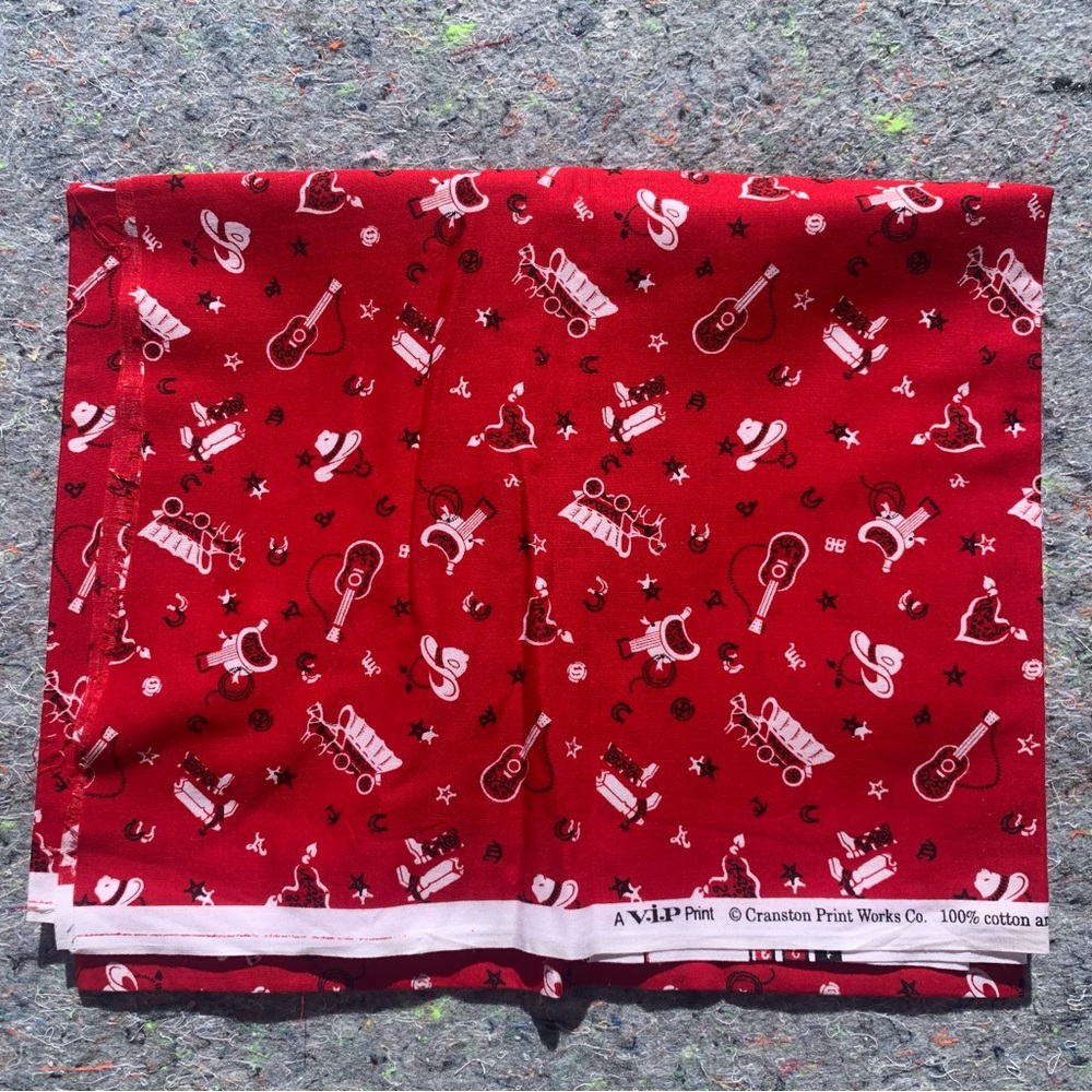 Cranston Printworks Co VIP western “bandana” Cowboy cowgirl cotton fabric